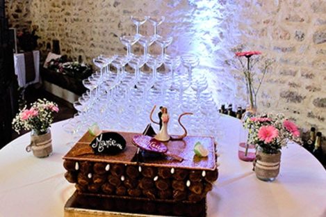 Mariage dessert champagne