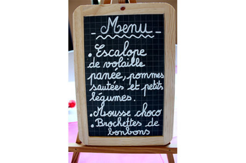 Mariage enfant menu vendée